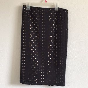 Black pencil skirt